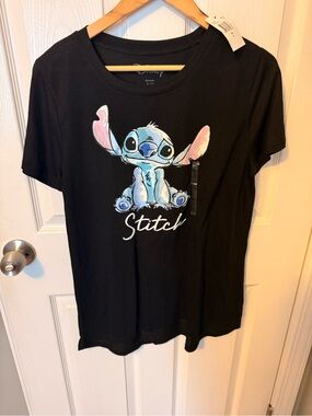 Disney Stitch Black Tee